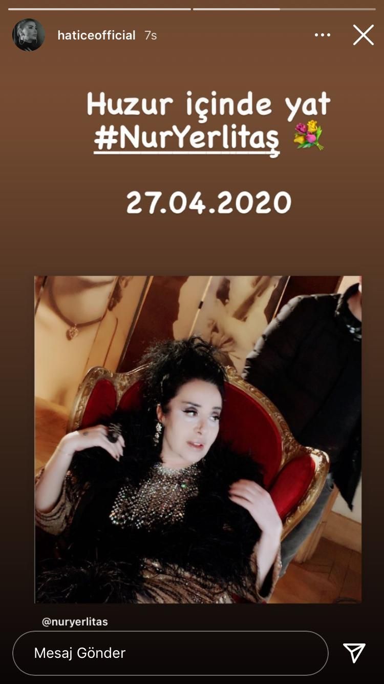 Ünlü isimler, Nur Yerlitaş'ı unutmadı 17