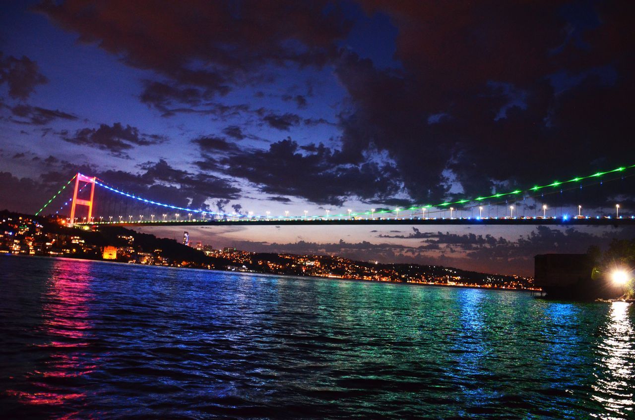 İstanbul'daki köprüler Azerbaycan renklerine büründü 1