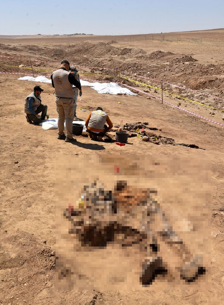 Irak'ta toplu mezar! DEAŞ'ın katlettiği 123 kişinin cesedi bulundu 6