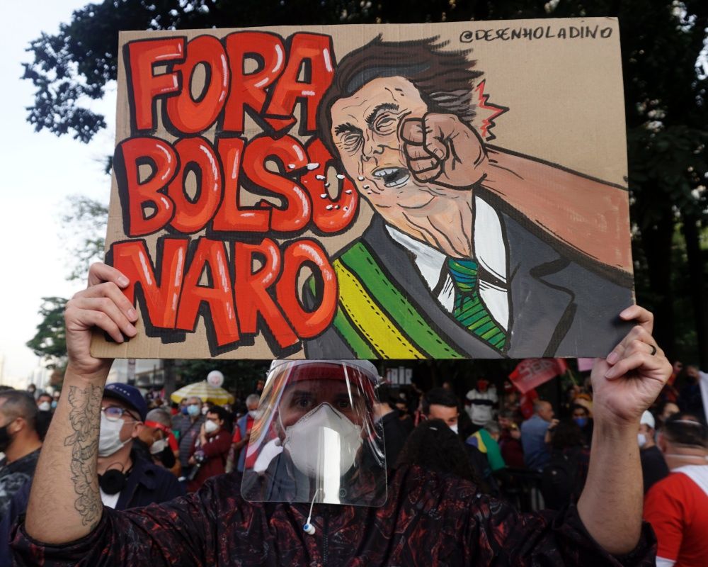 Brezilya'da Devlet Başkanı Bolsonaro karşıtı gösteriler düzenlendi 48