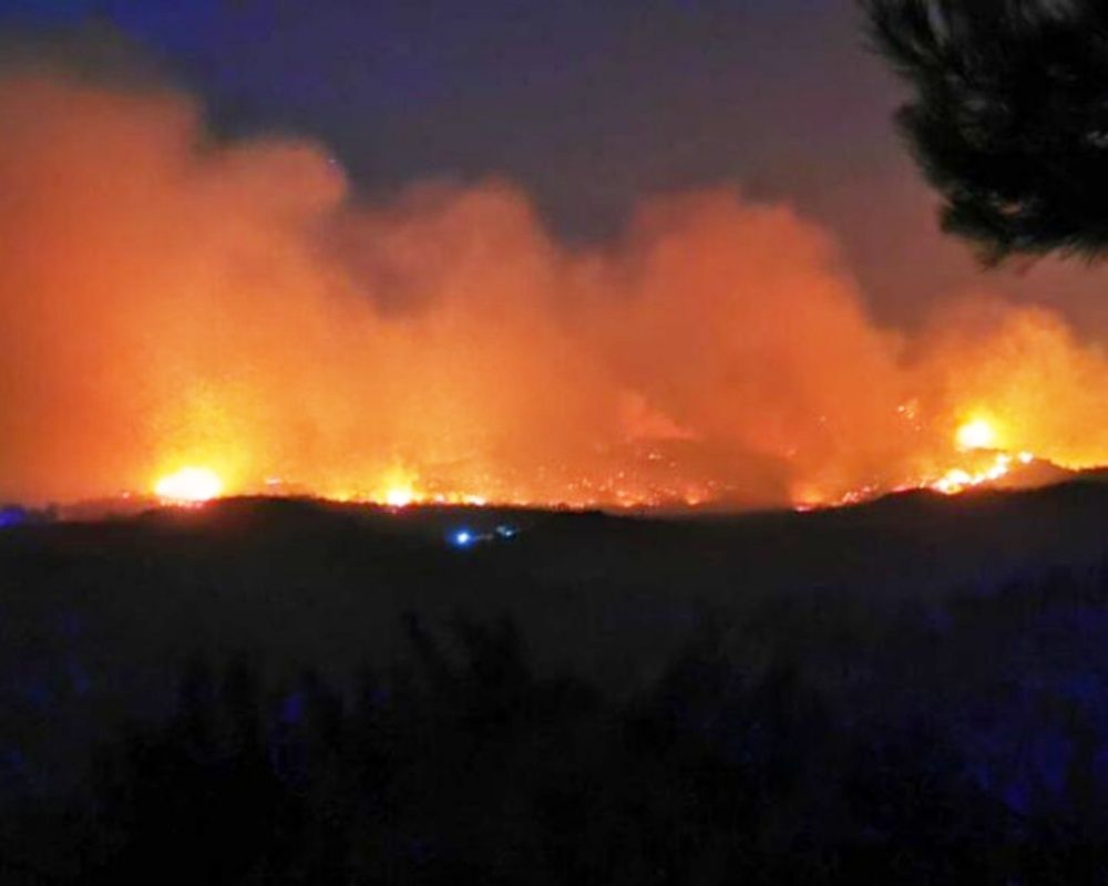 Turistler panikte! Samos (Sisam) kabusu yaşıyor... Yangına müdahale sürüyor 1