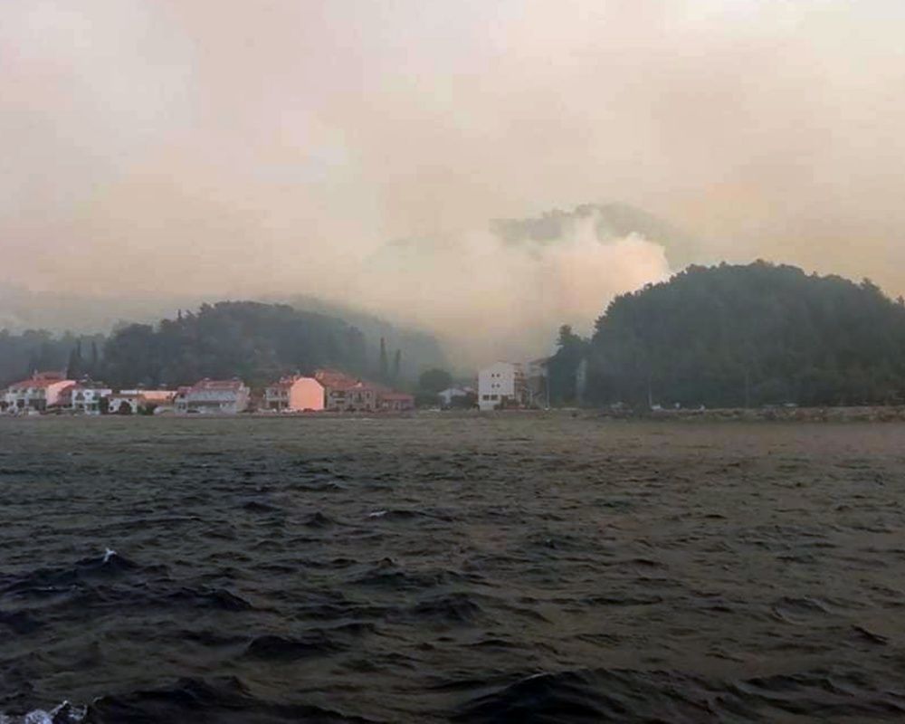 Turistler panikte! Samos (Sisam) kabusu yaşıyor... Yangına müdahale sürüyor 10