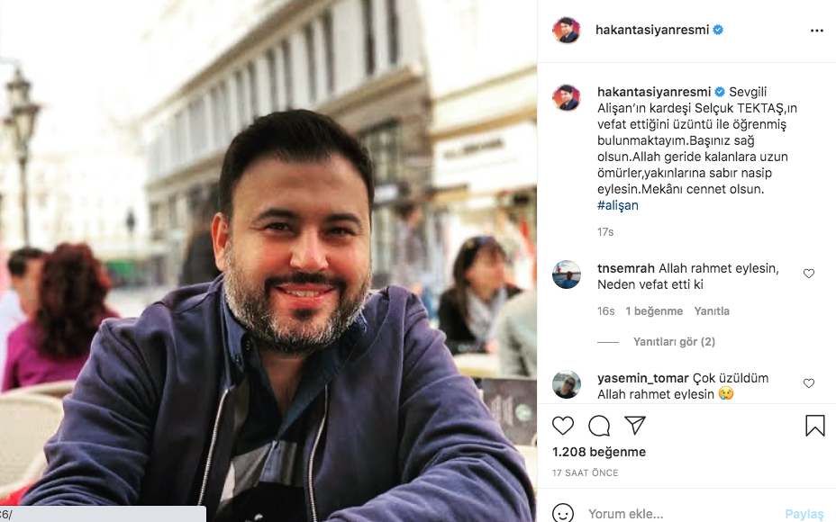 Alişan’ın kardeşi Selçuk Tektaş vefatıyla sevenlerini yasa boğdu! Ölümünün ardından ünlü isimlerden yürek yakan paylaşımlar… 18