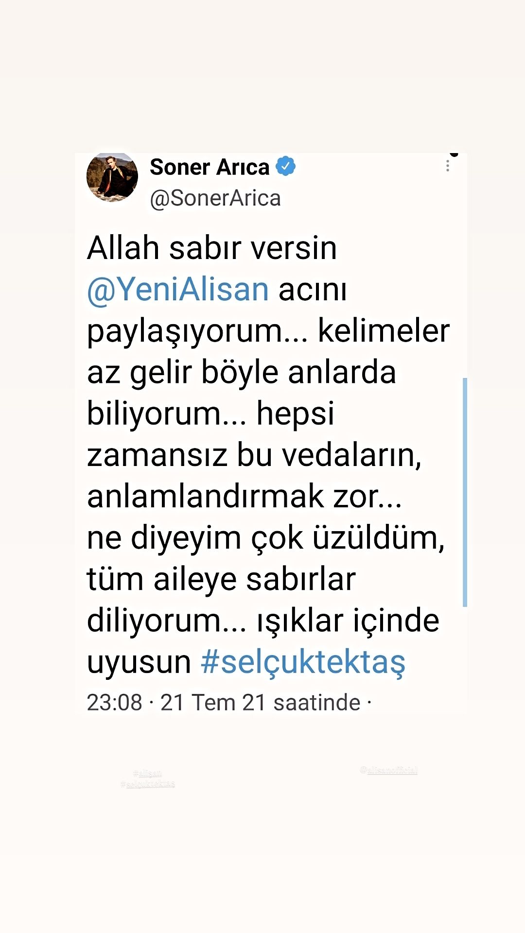 Alişan’ın kardeşi Selçuk Tektaş vefatıyla sevenlerini yasa boğdu! Ölümünün ardından ünlü isimlerden yürek yakan paylaşımlar… 28