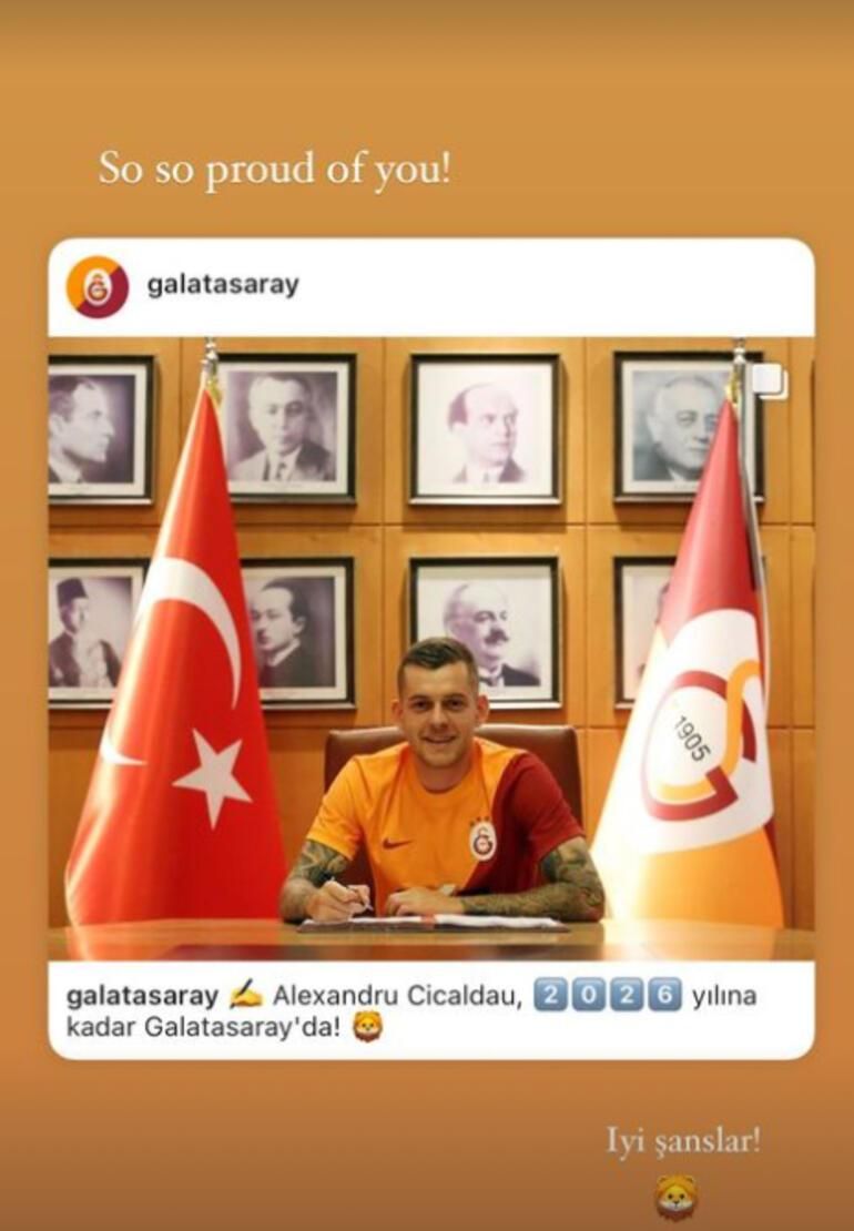 Alexandru Cicaldau'nun sevgilisi Biana Maria, Galatasaray taraftarının yeni yengesi 2