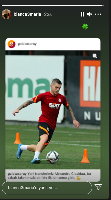 Alexandru Cicaldau'nun sevgilisi Biana Maria, Galatasaray taraftarının yeni yengesi 1