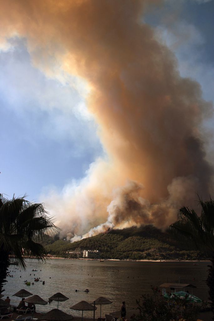 Marmaris'te alevler yüzlerce hektara yayıldı! Gelen görüntüler içimizi dağlıyor 7