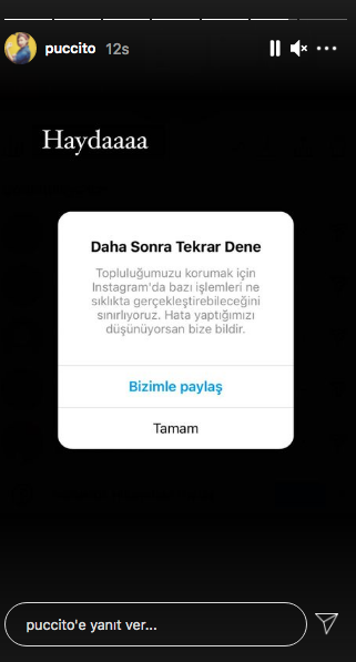 Instagram'da 'daha sonra tekrar dene' hatası! Ünlü isimler isyan etti 9