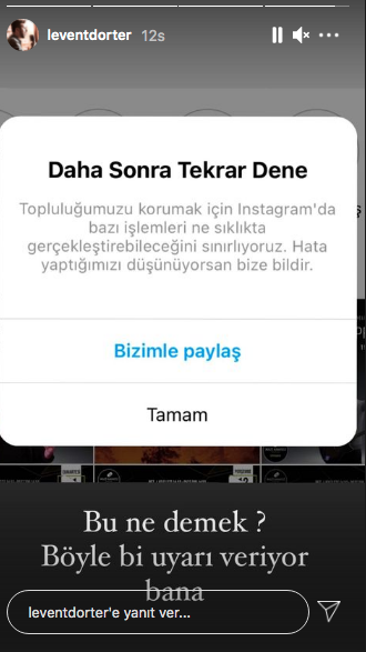 Instagram'da 'daha sonra tekrar dene' hatası! Ünlü isimler isyan etti 14