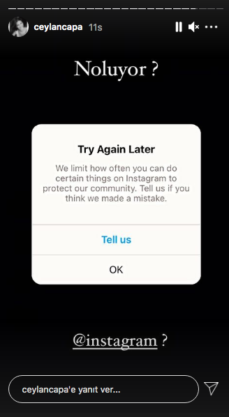 Instagram'da 'daha sonra tekrar dene' hatası! Ünlü isimler isyan etti 10