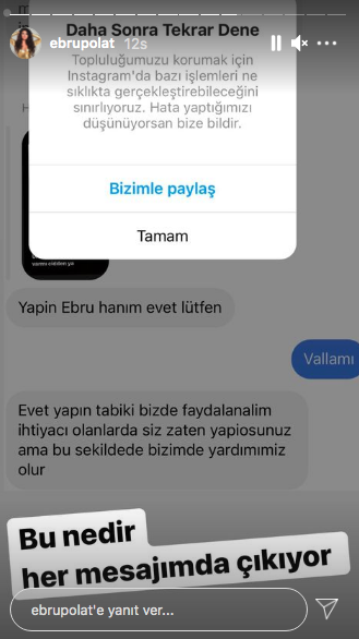 Instagram'da 'daha sonra tekrar dene' hatası! Ünlü isimler isyan etti 15