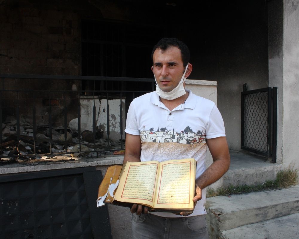 Manavgat'taki yangında küle dönen evdeki Kur'an-ı Kerimler zarar görmedi 5