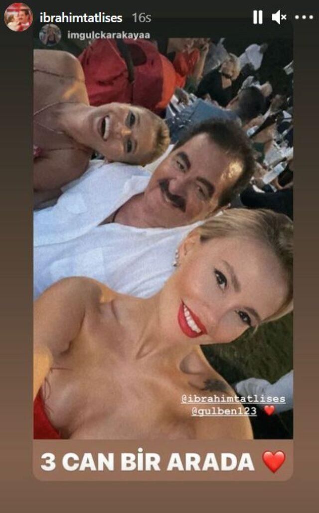 İbrahim Tatlıses açtı ağzını yumdu gözünü! Gülçin Karakaya göğüs dekoltesini fazla kaçırdı! 1