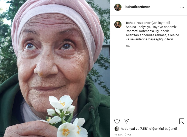 Ünlü isimlerden Sabina Toziya paylaşımları... Acı haberle kahroldular 17
