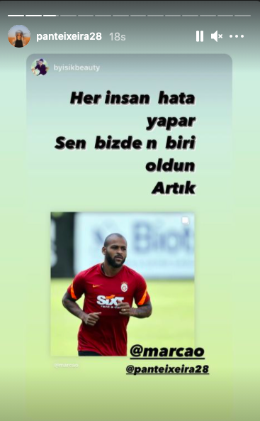 Marcao'nun eşi Pan Teixeira'ya Instagram tacizi... Müstehcen fotoğraf atıyorlar 2