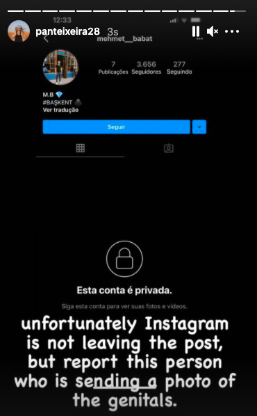 Marcao'nun eşi Pan Teixeira'ya Instagram tacizi... Müstehcen fotoğraf atıyorlar 4