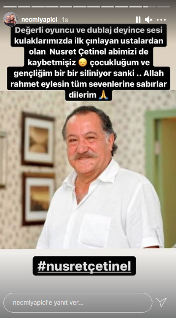 Sanat camiası yasta... Ünlü isimlerden Nusret Çetinel paylaşımları 9