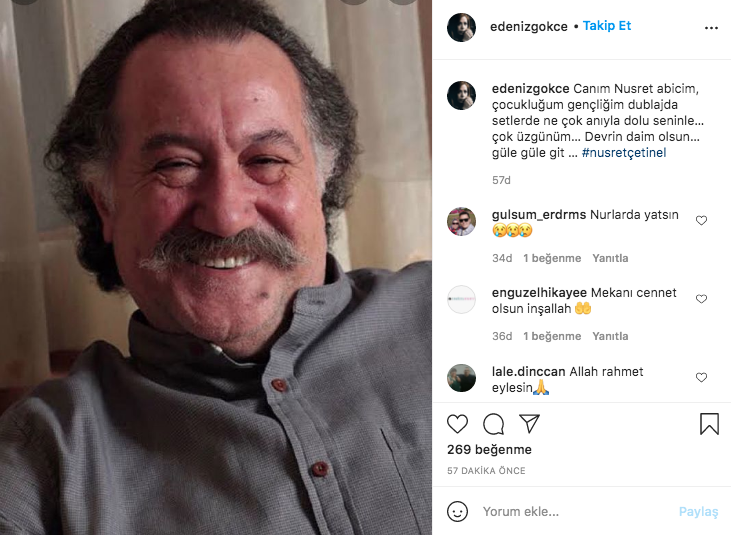 Sanat camiası yasta... Ünlü isimlerden Nusret Çetinel paylaşımları 14