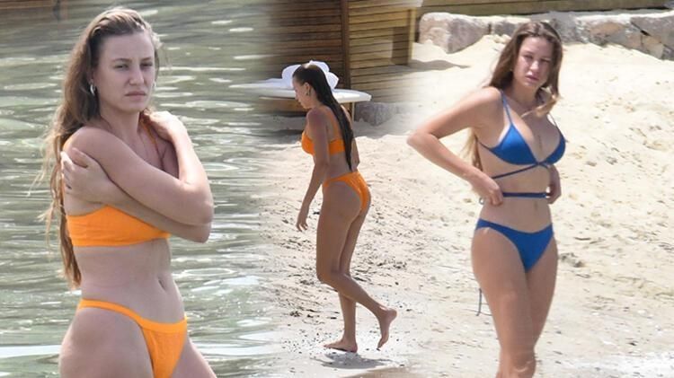 Banu Alkan Serenay Sarıkaya''yı çıldırttı! Seranay'ın ayaklarını paylaşıp hedef tahtasına oturttu! 9