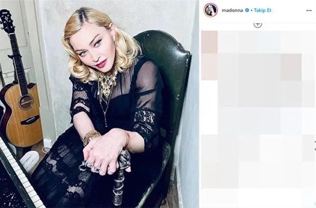 Madonna tuvaletten fotoğraf paylaştı! Dünya ayağa kalktı! 2