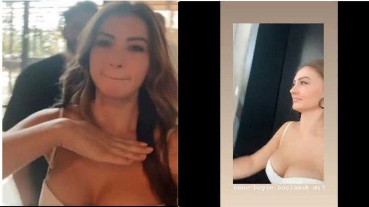 Burcu Özberk karavanda göğüs dekoltesini fazla kaçırdı! Fark edince iş işten geçti! 12