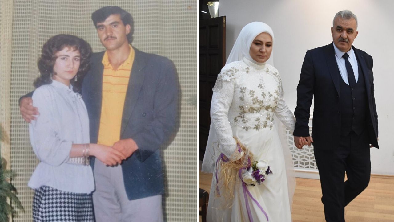 Kayseri'de ağızları açıkta bırakan olay: 1986'da nişanlanıp 2021'de evlendiler! 1