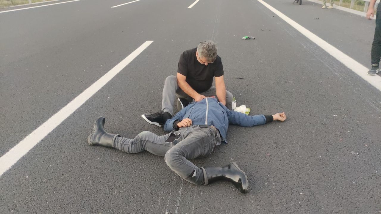 Motosiklet grubunu kahreden kaza: 2 ağır yaralı 1
