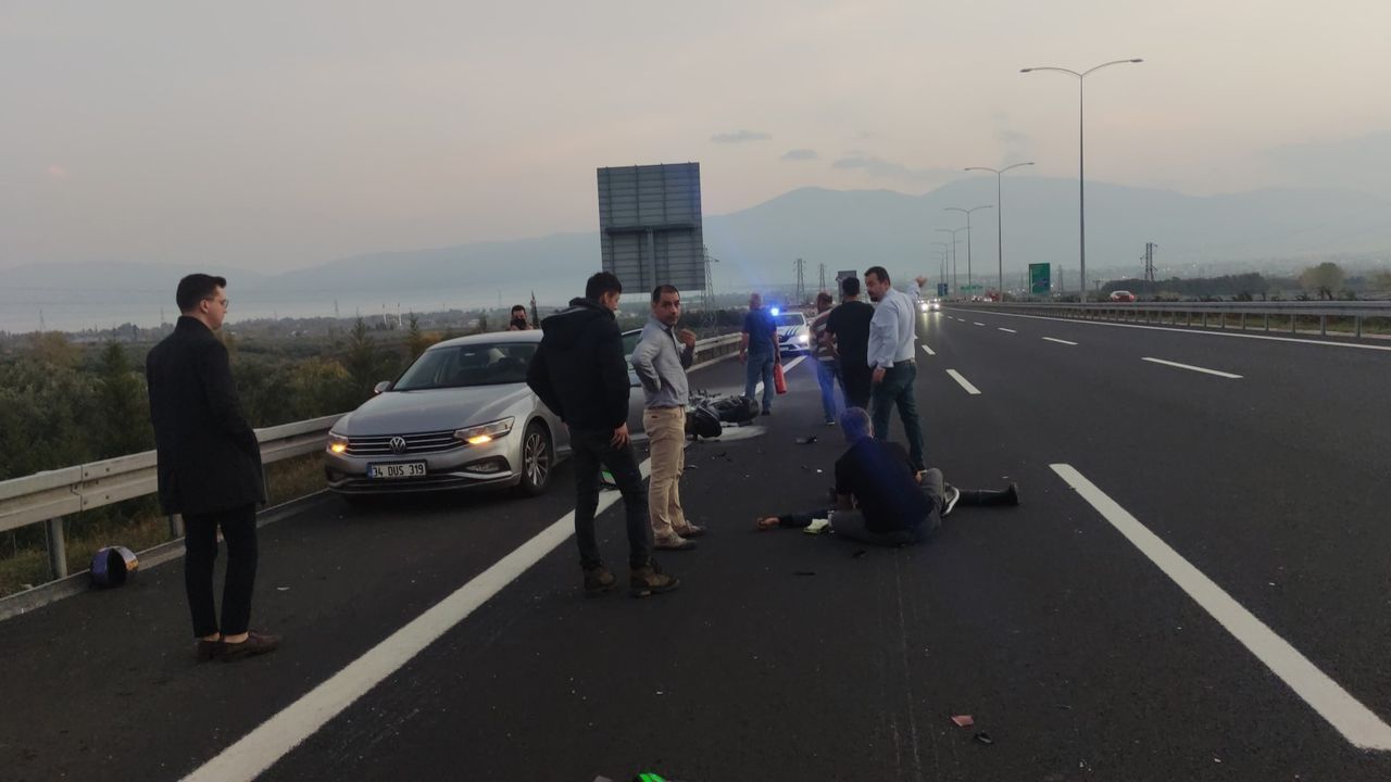 Motosiklet grubunu kahreden kaza: 2 ağır yaralı 4