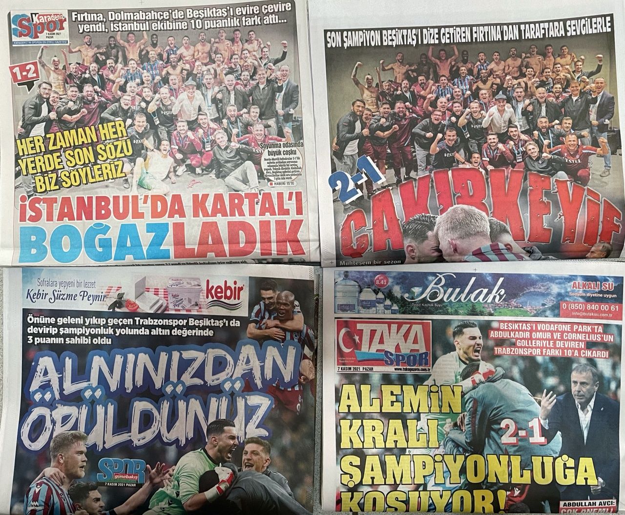 Beşiktaş-Trabzonspor maçının Trabzon yerel basınına yansımaları... 6