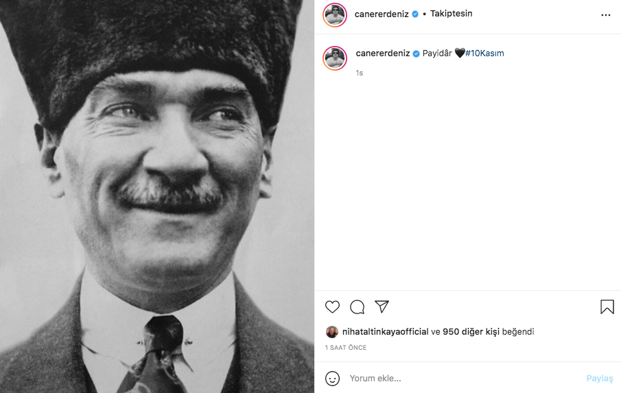 Ünlü isimlerden 10 Kasım paylaşımları 29