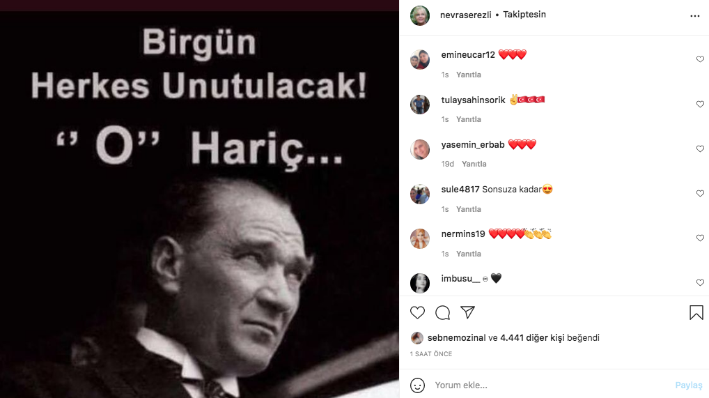 Ünlü isimlerden 10 Kasım paylaşımları 18