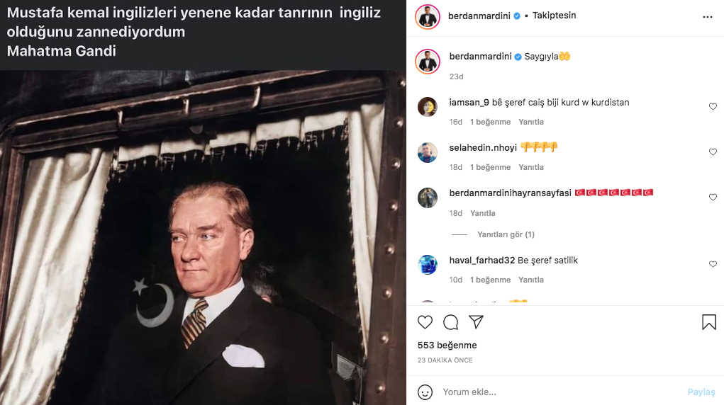 Ünlü isimlerden 10 Kasım paylaşımları 2