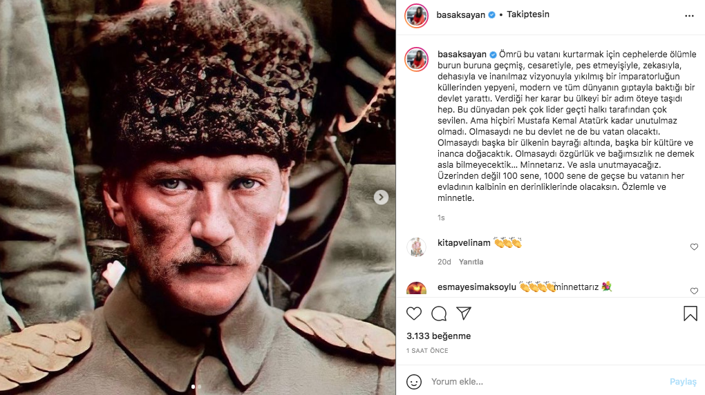 Ünlü isimlerden 10 Kasım paylaşımları 37