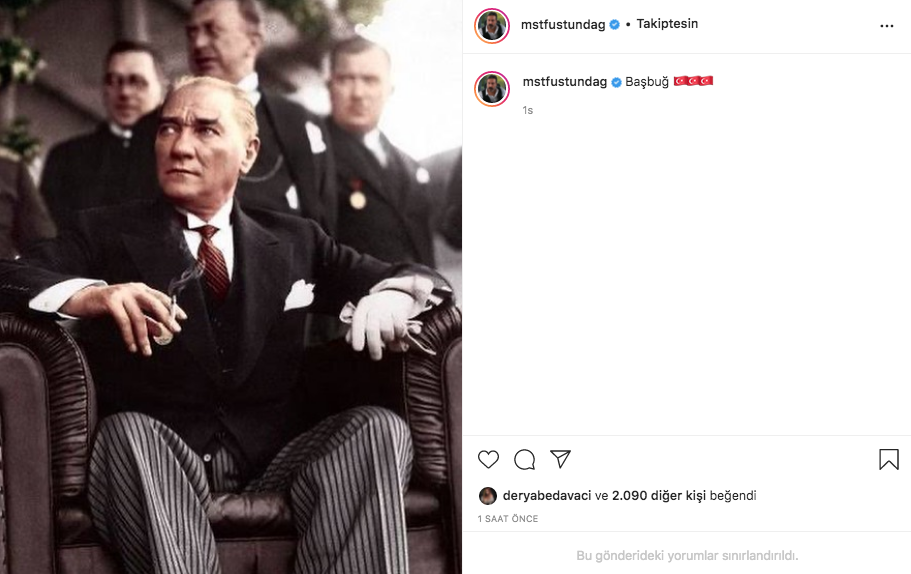 Ünlü isimlerden 10 Kasım paylaşımları 38
