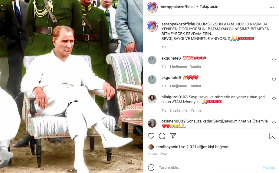 Ünlü isimlerden 10 Kasım paylaşımları 42