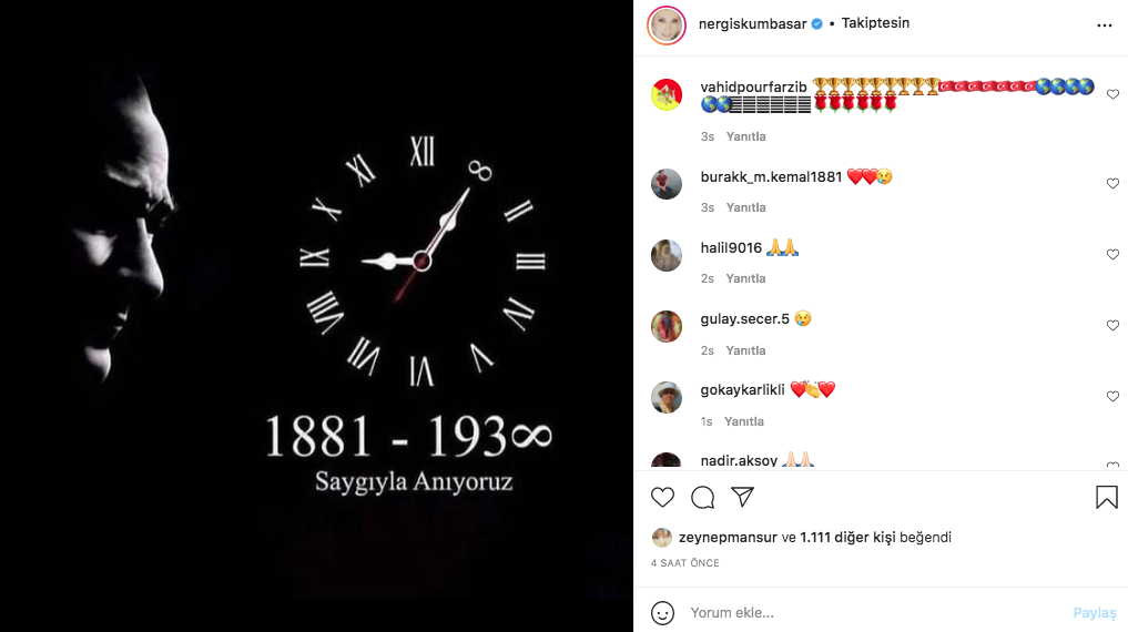 Ünlü isimlerden 10 Kasım paylaşımları 52
