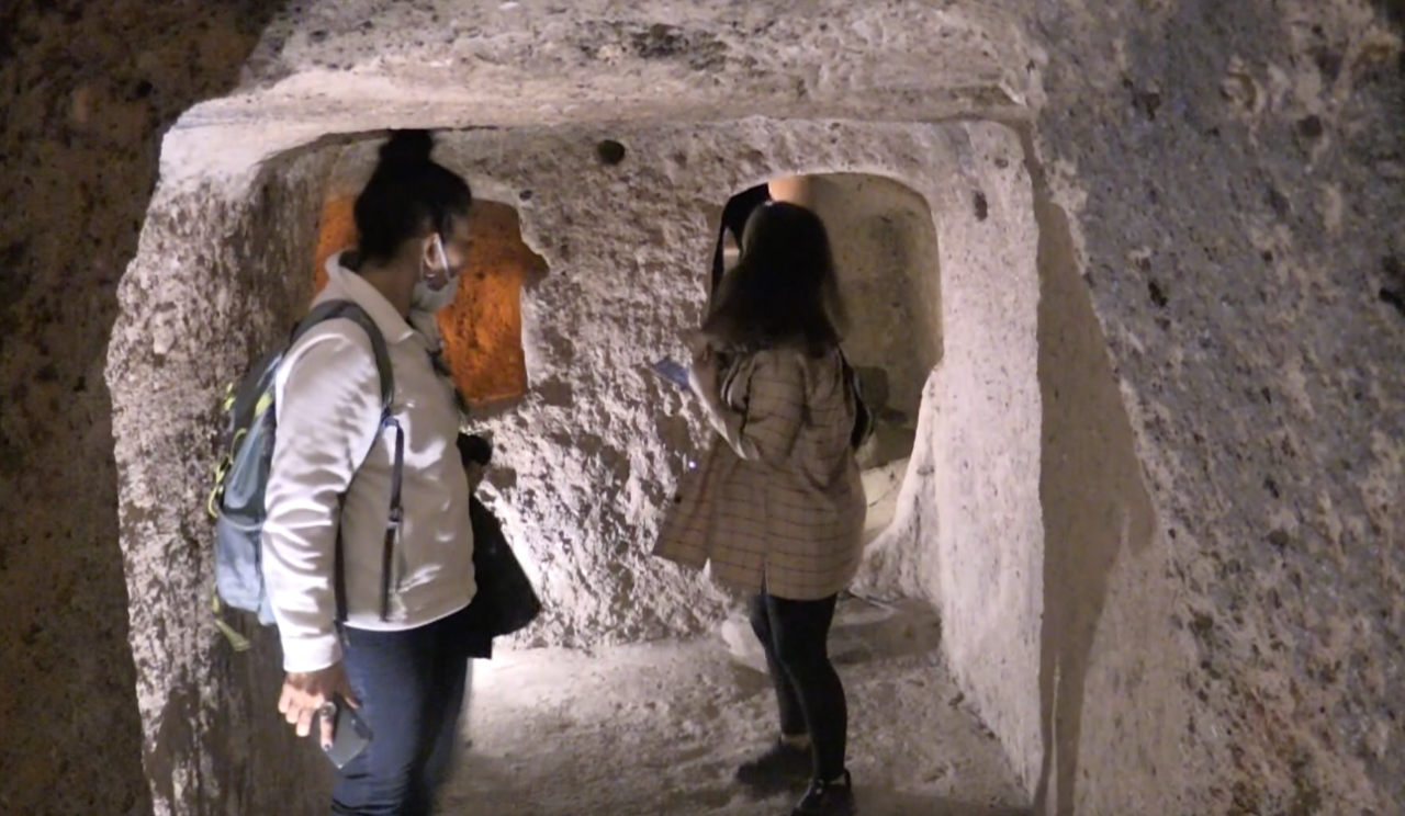 Kaymaklı Yer Altı Şehri turistleri gizemli yolculuğa çıkarıyor 7
