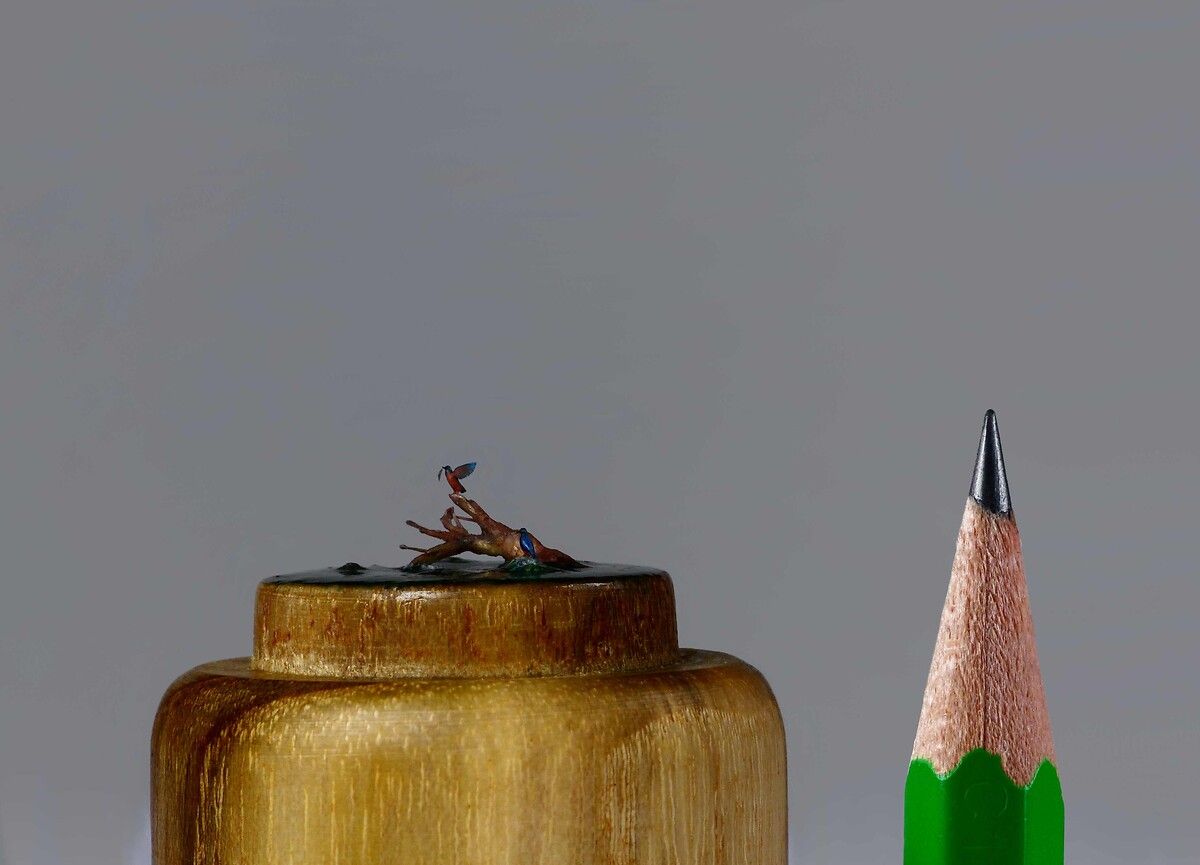 Fransız sanatçı kurşun kalemlerin ucunu sanat eserine dönüştürüyor 2