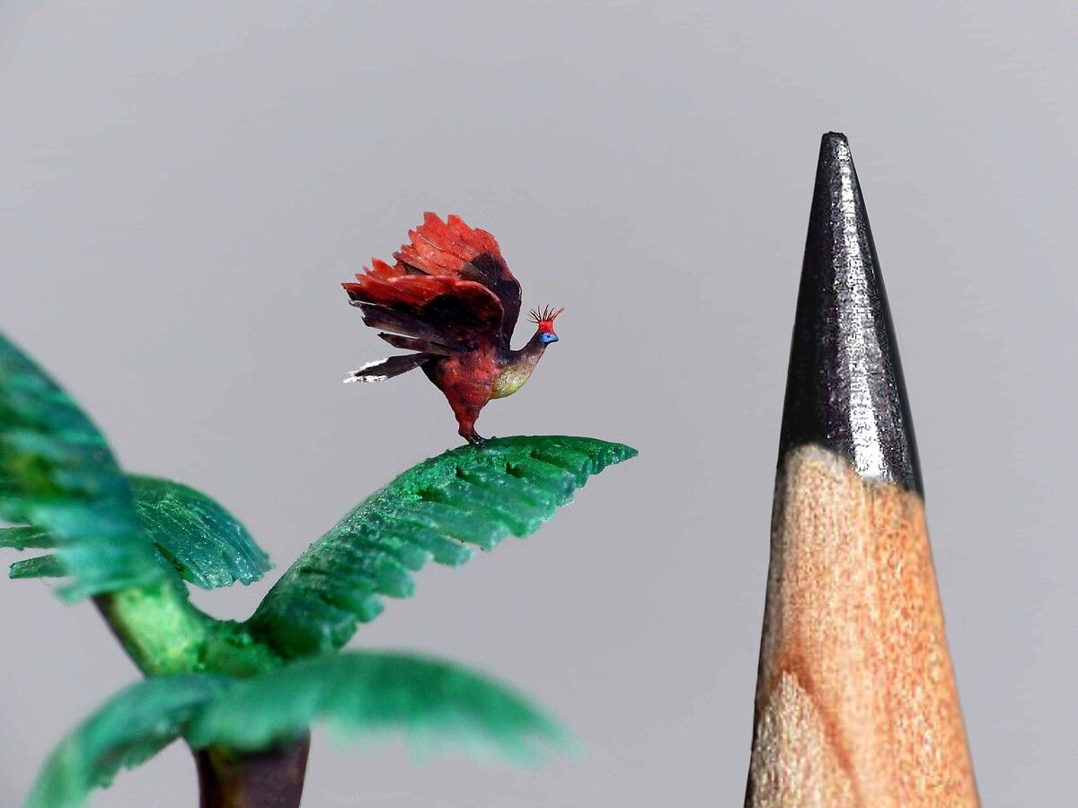 Fransız sanatçı kurşun kalemlerin ucunu sanat eserine dönüştürüyor 7