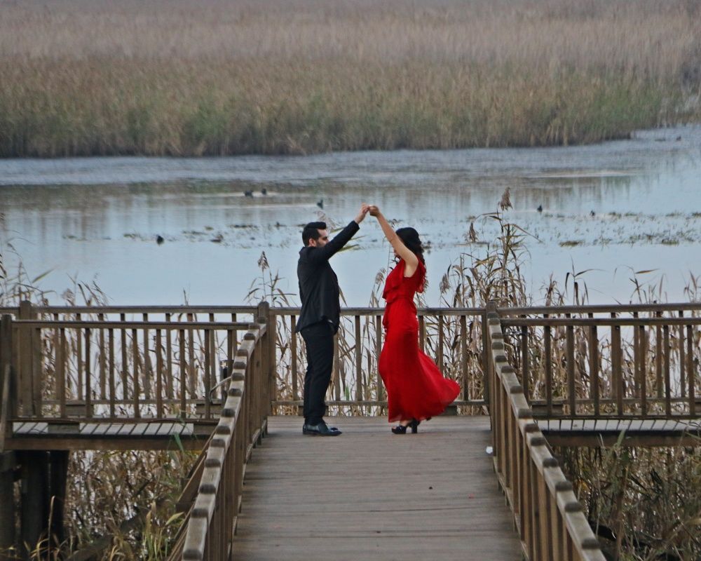 Düzce'deki Efteni Gölü düğün fotoğrafçılarının uğrak yeri oldu 3