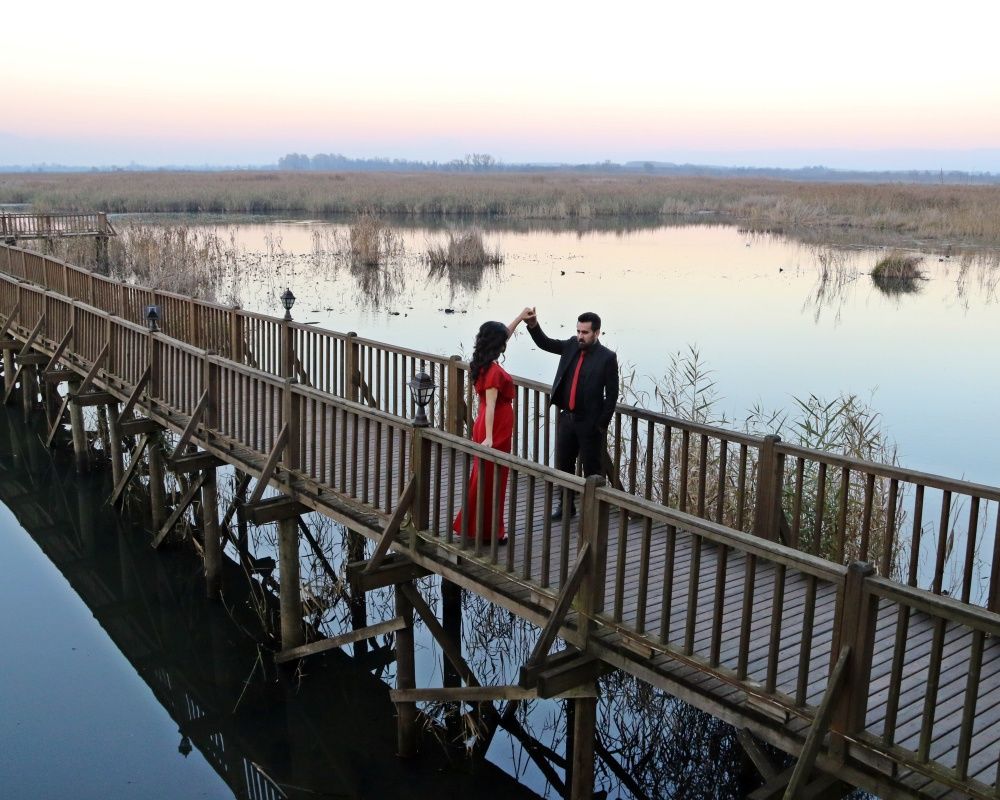 Düzce'deki Efteni Gölü düğün fotoğrafçılarının uğrak yeri oldu 12