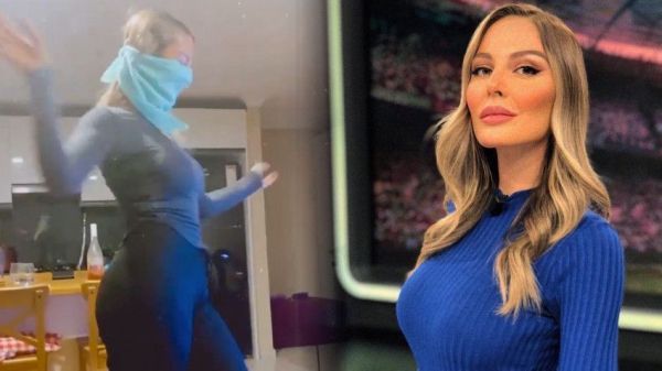 Hande Sarıoğlu mesir macunu yiyip partnerini kovaladı! Stüdyoda geceliğini çıkarıp o şarkıyı söyledi 5