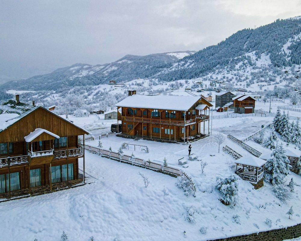 Artvin'deki doğa harikası 'sakin şehir' ünvanlı Şavşat beyaza büründü 6