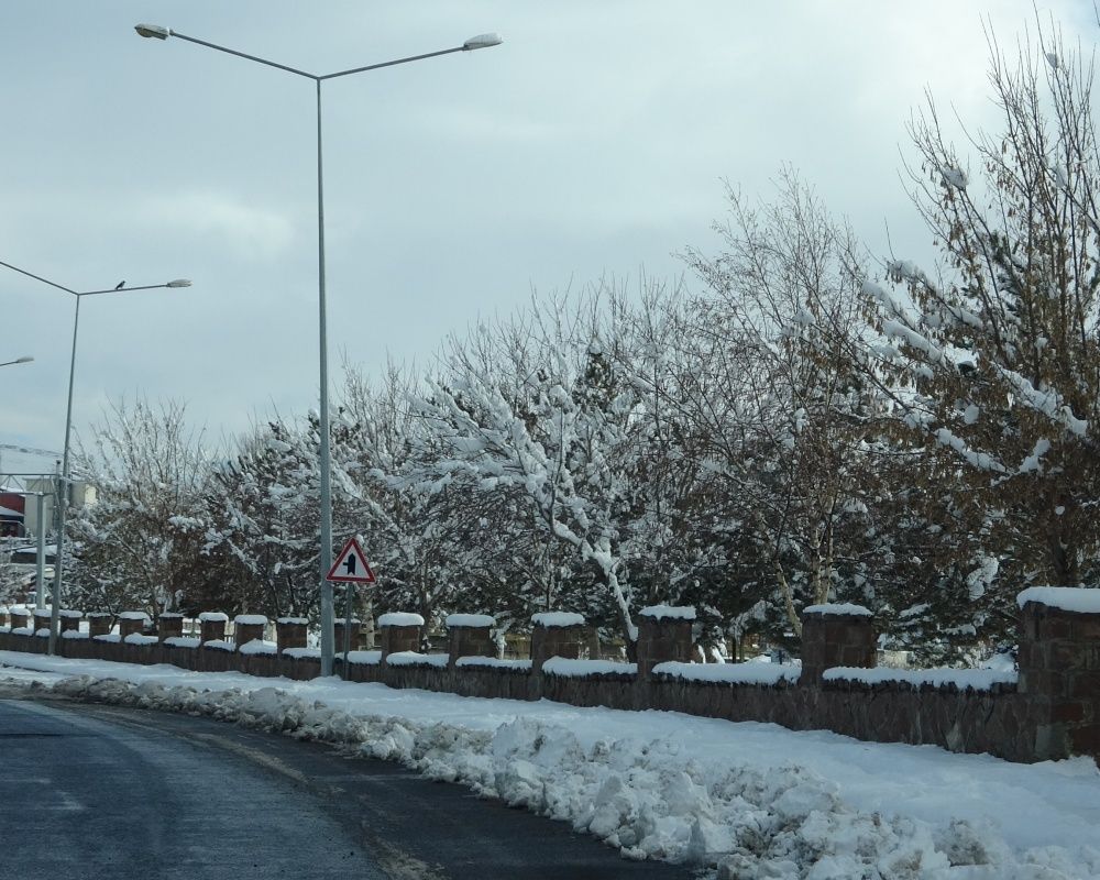 Ardahan'da kar yağışı sonrası kartpostallık görüntüler oluştu 9