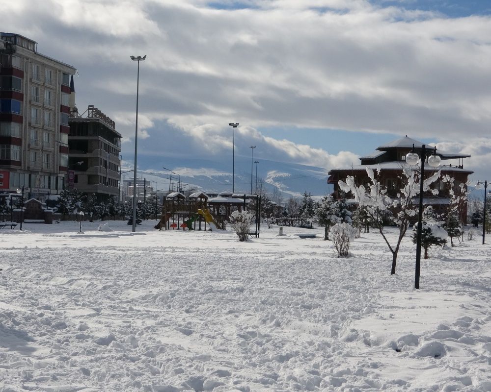 Ardahan'da kar yağışı sonrası kartpostallık görüntüler oluştu 14