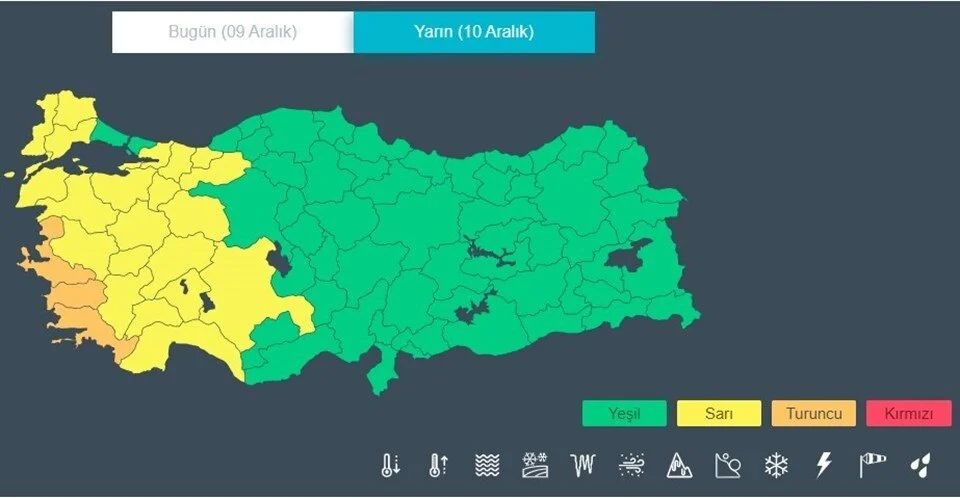 Meteoroloji'den fırtına, hortum ve dolu uyarısı! Yarın başlayacak... 4