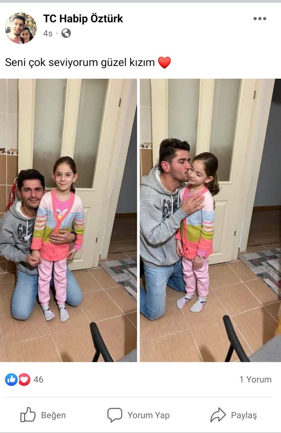 Bu mutluluk fotoğraflarda kaldı! Babasının ellerinde can verdi 7