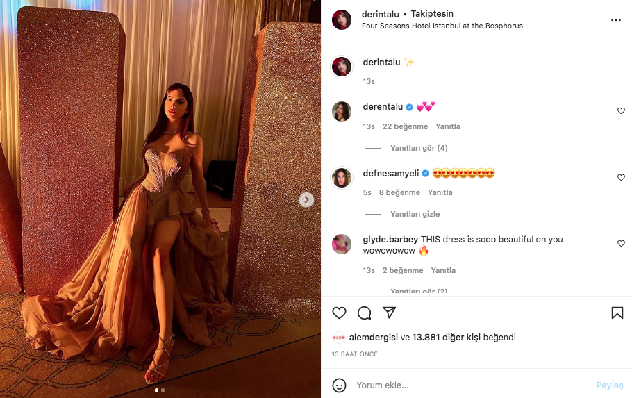 Defne Samyeli cesur dekolteli elbisesiyle yine ortalığı kasıp kavurdu 3