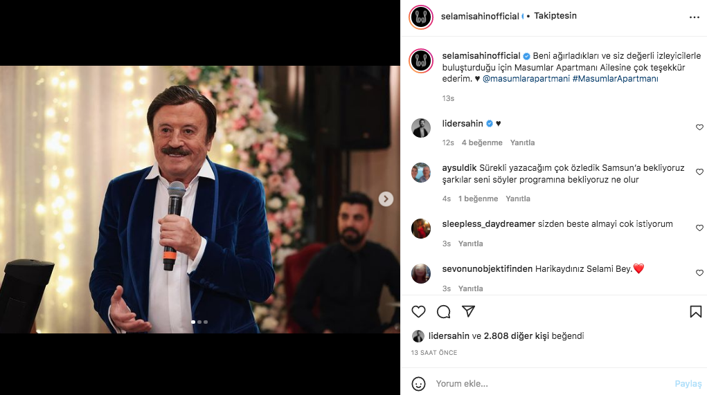 Gülben ve Esat'ın düğününe damga vurmuştu! Selami Şahin'den Masumlar Apartmanı paylaşımı 1