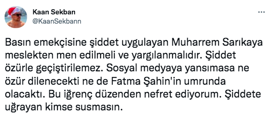 Kameramana tokat atan Muharrem Sarıkaya'ya ünlü isimler ateş püskürdü 8